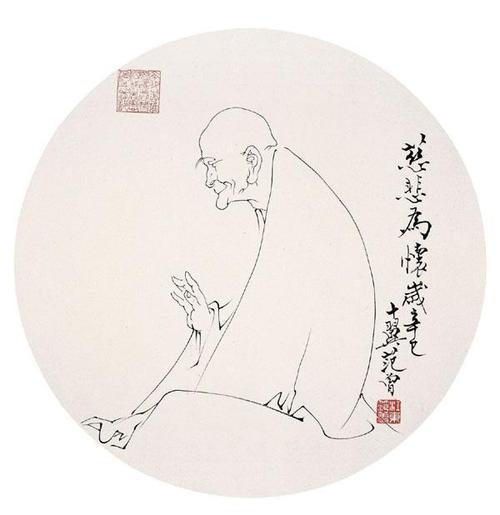 当代最著名的人物画大师范曾精品白描人物画作品欣赏