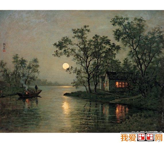 如何用油画表现月光