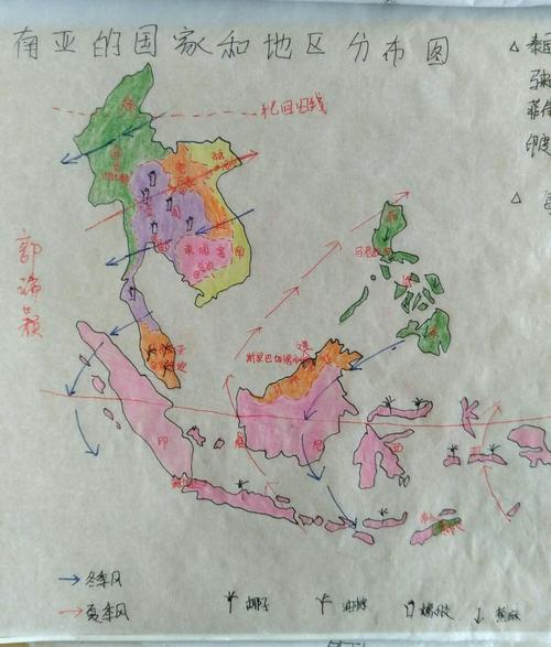 18班地理优秀画图作品展示(一)