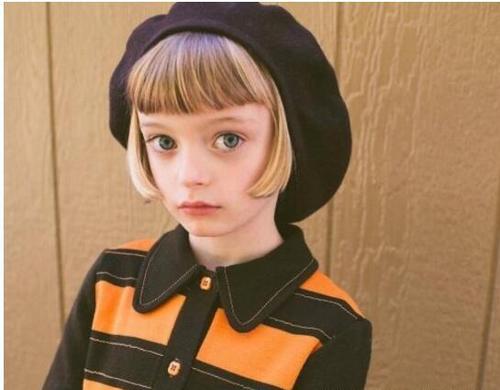 女童的童花头短发发型图片 好看又可爱