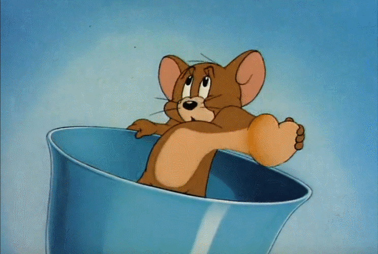 猫和老鼠杰瑞老鼠心跳美国动画gif动图_动态图_表情包