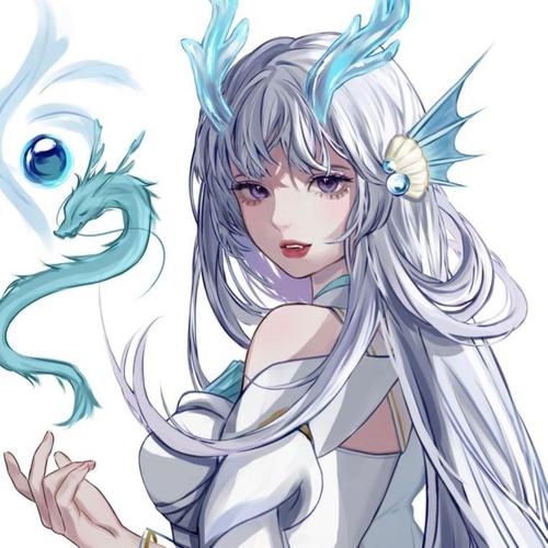 王者荣耀西施游龙清影手绘头像