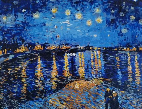 《罗纳河上的星夜》|梵高_梵高_文化_绘画