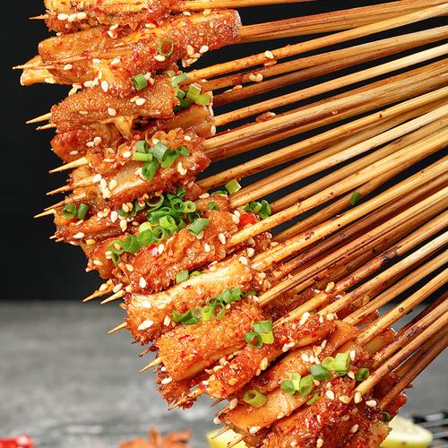 木屋烧烤家用食材毛肚户外半成品香辣牛肚串串香手把串涮锅20串