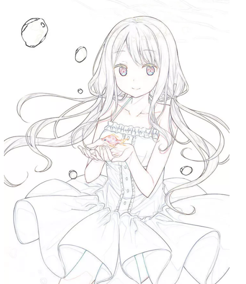 cg原画插画教程动漫人物线稿素材超好看