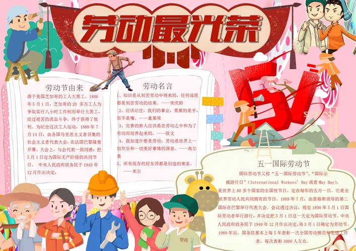 劳动节手抄报小报