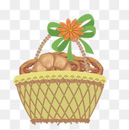 卡通篮子矢量图下载