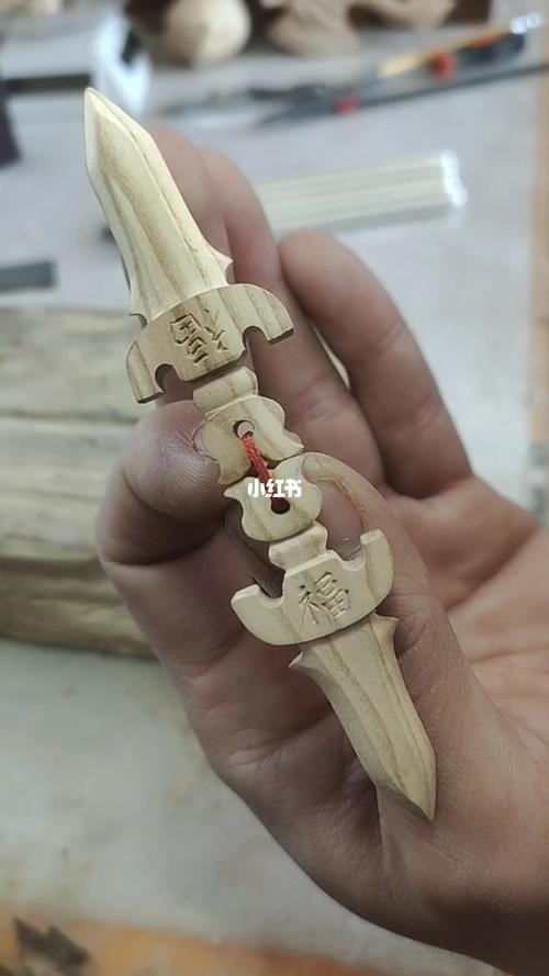 纯手工雕刻桃木剑_雕刻_兴趣爱好_手工