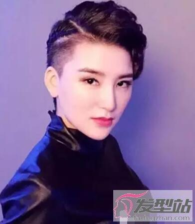 女生两边剃短发发型酷炫有个性回头率高