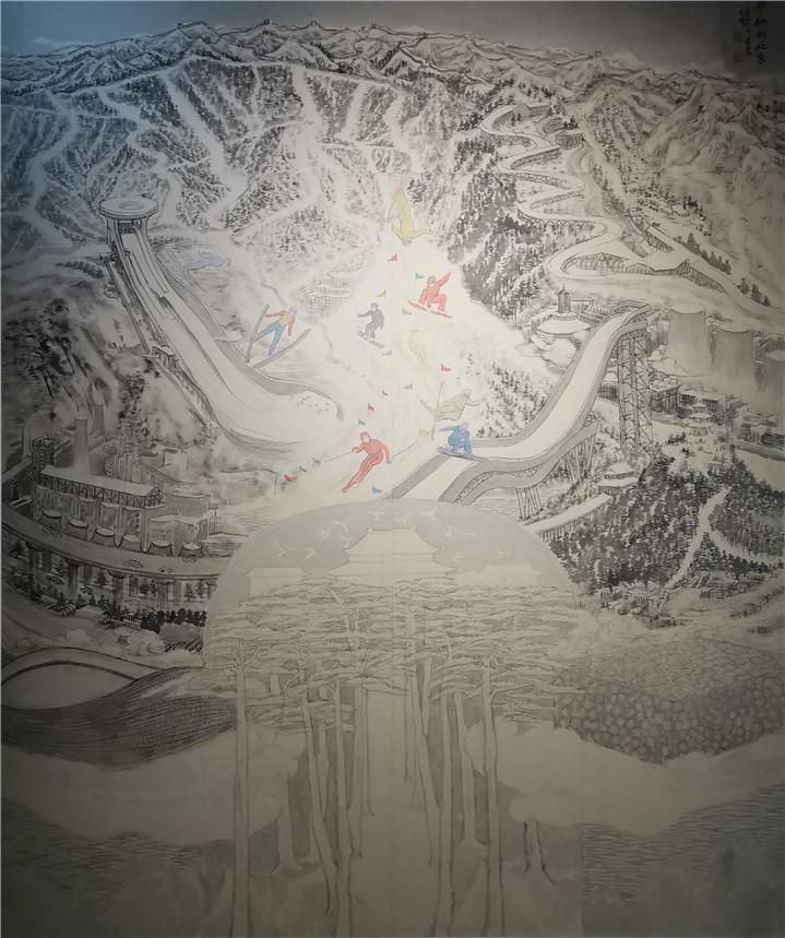 以绘画创作喜迎冬奥盛会