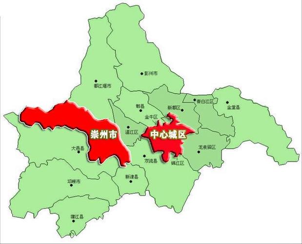 成都五市都江堰彭州邛崃崇州简阳