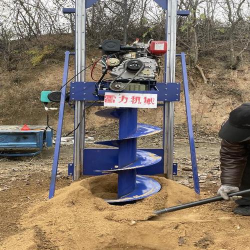 小型打井机长螺旋打孔简单化