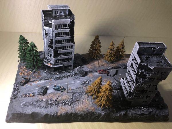 [祥雪百汇] 楼房建筑塑料 拼装 模型 高达敢达 rghg 100mg 144 1 场景