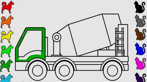 可爱洒水车,简单画一画