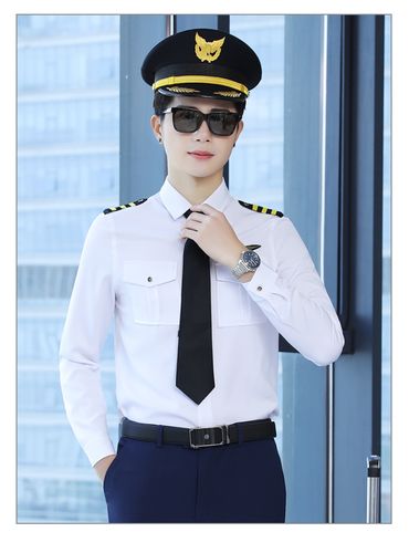 【空少飞行员衬衫】中国机长同款制服 男ktv服务员工作衣服职业装