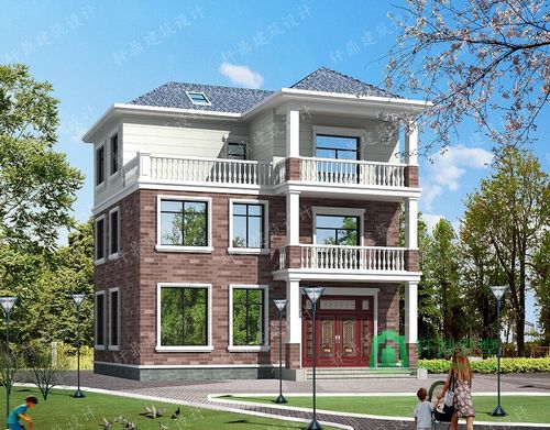 5m中式三层自建别墅,带露台,占地110平方米农村自建房设计图