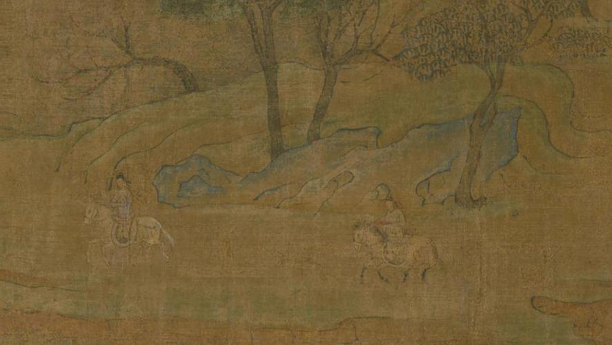 隋 展子虔 游春图(局部)