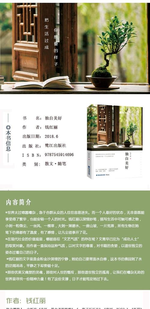 正版 独自美好 钱红丽著 散文随笔集 总会有某些时刻你会感受到独自的