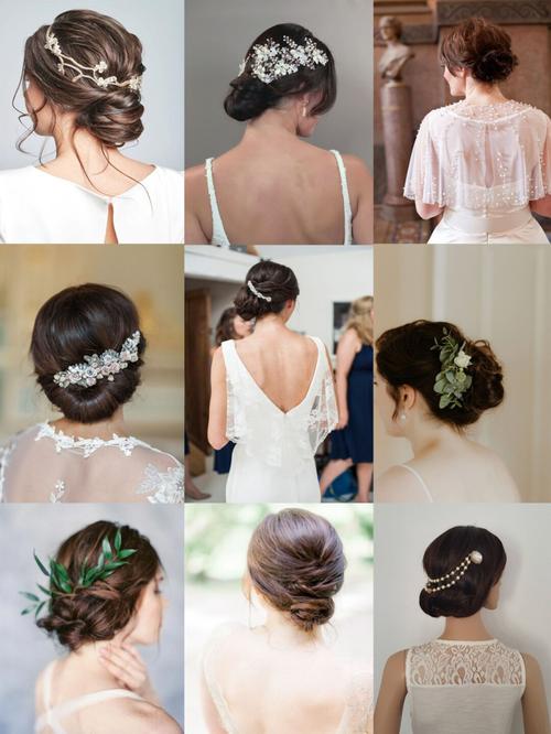 7661526615款新娘盘发造型合集09建议收藏