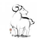 温顺可爱的小绵羊图片羊的绘画图片十二生肖羊