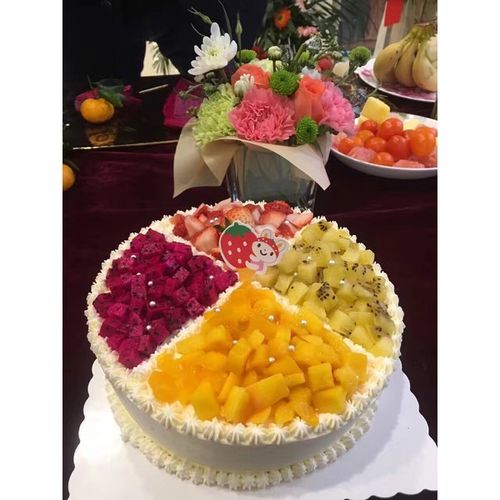 手机用户0602_8r4c做的8寸水果蛋糕