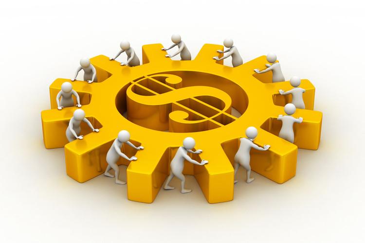 推动齿轮的小人图片