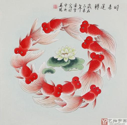 【已售】北京美协 工笔画名家 凌雪斗方工笔画《时来运转》