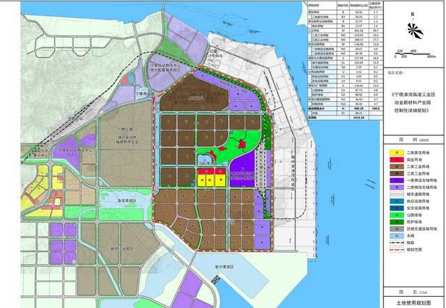 宁德(漳湾)临港工业区冶金新材料产业园控制性详细规划
