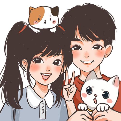 q版手绘头像画卡通头像宠物画动漫人像漫画头像定制情侣画像约稿软萌