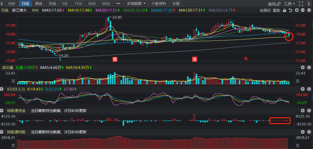 浙江美大股票有了强烈的底部反转信号