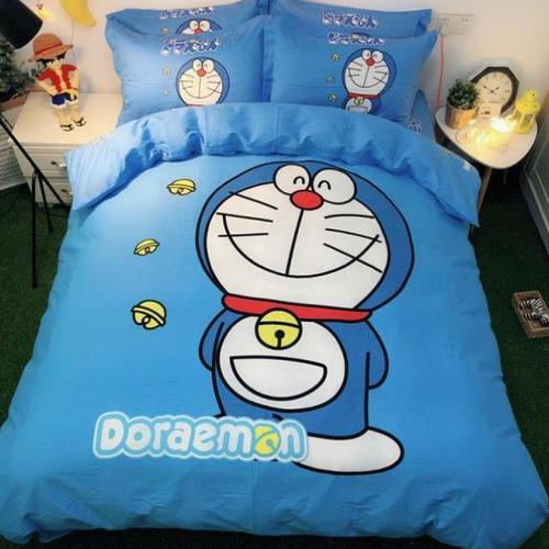 夏季加绒宝宝晚安韩式立体绣男女kt猫ins田园哆啦a梦四件套儿童床