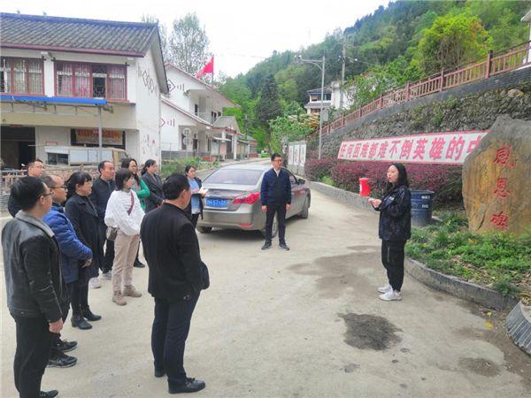 农发行青川县支行参观学习枣树精神