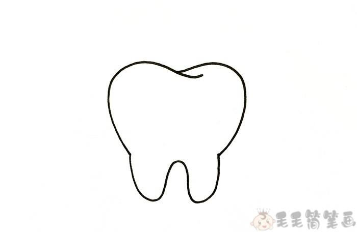 牙齿简笔画牙齿怎么画