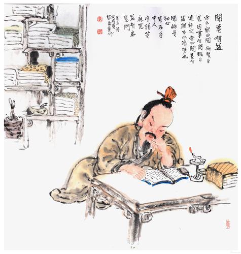 童心向党·逐梦展风采 黎发业"成语典故"人物画展