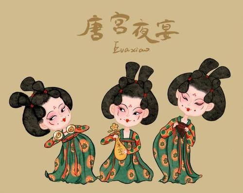 手绘版《唐宫夜宴》 每一幅都超超超超超超可爱