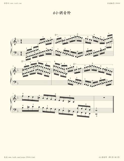 d小调音阶 考级 - 考级 - 第 1 页