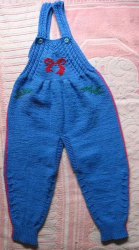 编织0-2岁宝宝的背带裤,带图解教程