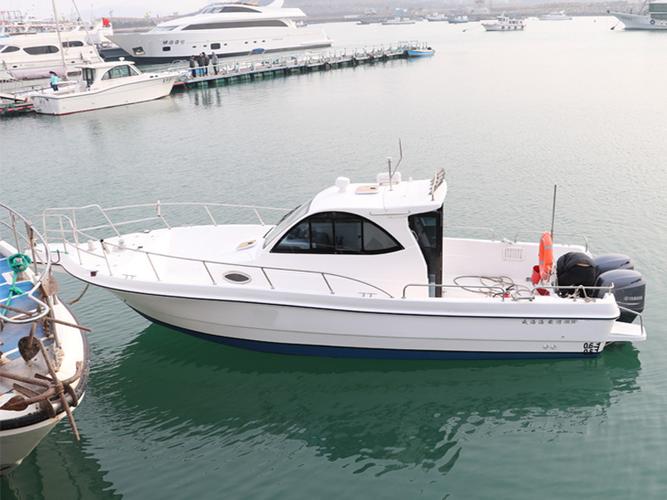 垂钓船钓鱼艇9米玻璃钢钓鱼快艇厂家