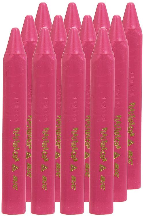 bic 421887 – 套装 11   1 支蜡笔 塑料理想颜色 粉色