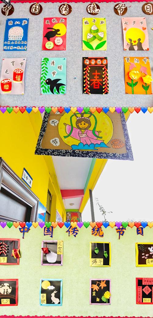 一所好的学校连墙壁也能说话【环城三分园中班组传统节日主题墙】