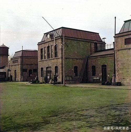 老照片:1938年的石家庄火车站