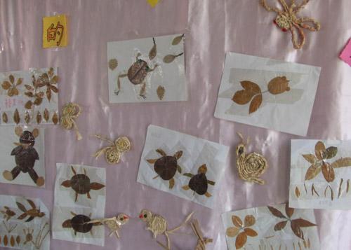 "秋天的画报"幼儿手工作品