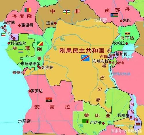 刚果地图