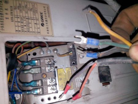 格力空调1.5匹 外机如何接线 谢了