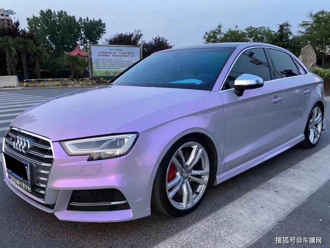奥迪s3贵族尊享梦幻灰魅紫改色膜效果图