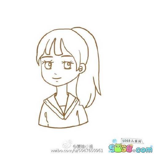 马尾辫女孩q版可爱图片马尾辫女孩头像可爱马尾辫女孩简笔画q版