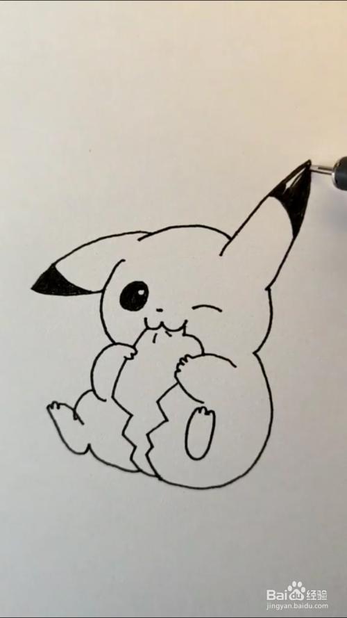 皮卡丘的简笔画如何画?