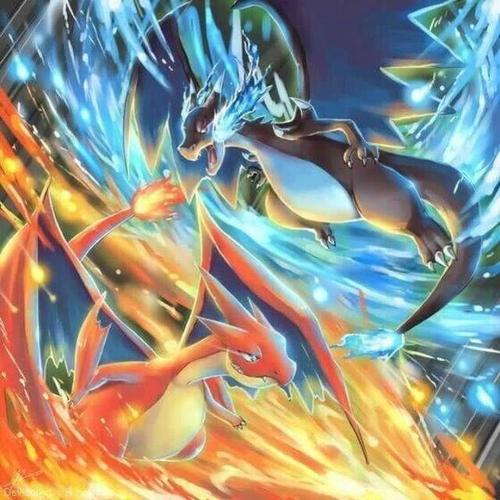 亚古兽与喷火龙的正面对决,神奇宝贝vs数码宝贝,谁更