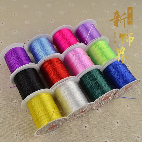手工串珠配件材料批发 diy 红绳皮筋 手链绳子 串珠线 水晶弹力线