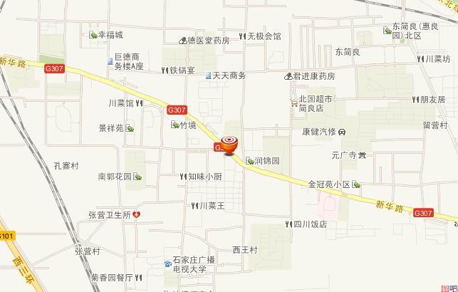 石家庄市桥西区人大常委会留营街道工作室周边地图